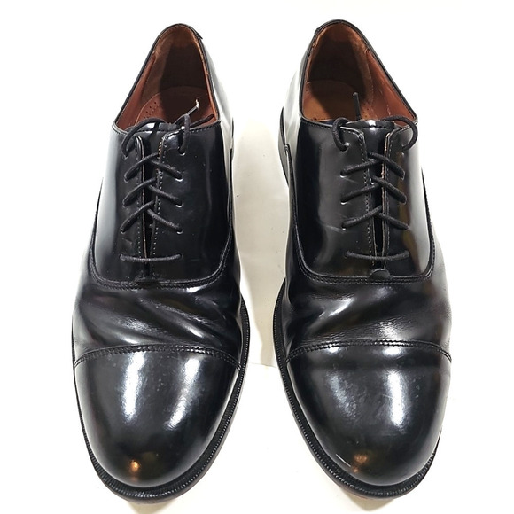 Bostonian Classics~ Men\'s Size 9.5W~ Black Leather Oxford Shoes. main image 13